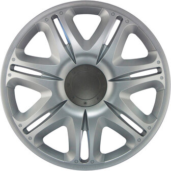 4-Delige J-Tec Wieldoppenset Nascar 13-inch zilver