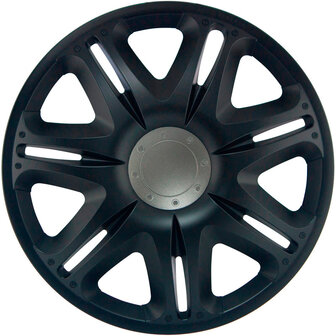 4-Delige J-Tec Wieldoppenset Nascar 15-inch zwart