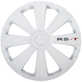 4-Delige Wieldoppenset RS-T 14-inch wit