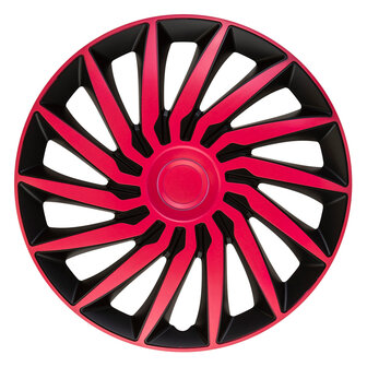 4-Delige Wieldoppenset Kendo 13-inch zwart/roze