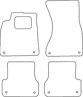 Audi A6 &#039;01-&#039;04 Automatten naaldvilt