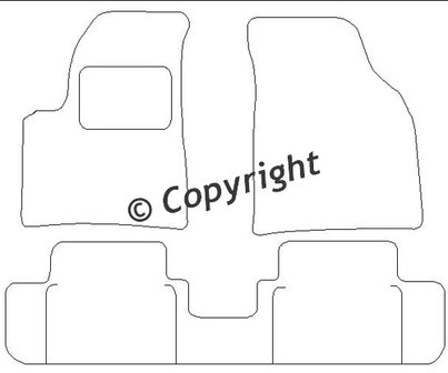 Chevrolet Matiz III &#039;05-&#039;10 Automatten naaldvilt