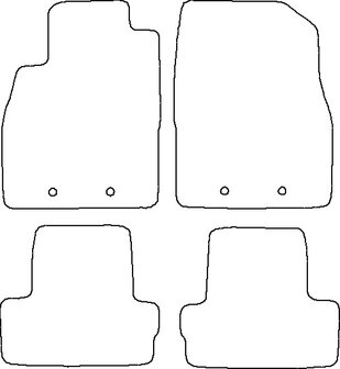 Chevrolet Tacuma &#039;05-&#039;09 Automatten naaldvilt