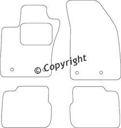 Fiat Panda II &#039;03&gt;)  Automatten velours