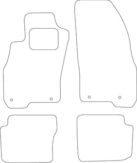 Fiat Punto II &#039;00-&#039;02 Automatten velours