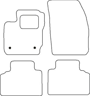 Ford Mondeo &#039;00-&#039;07) Automatten naaldvilt