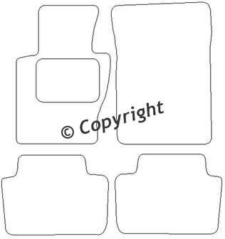 BMW 1-Serie E81 3 drs 2004-2011 Automatten naaldvilt