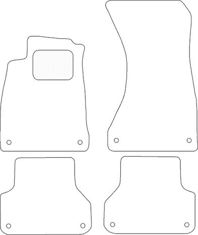 Audi A4 '08-'15 Automatten naaldvilt
