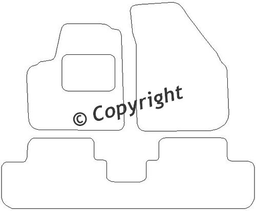 Chevrolet Matiz II '01-'05 Automatten naaldvilt