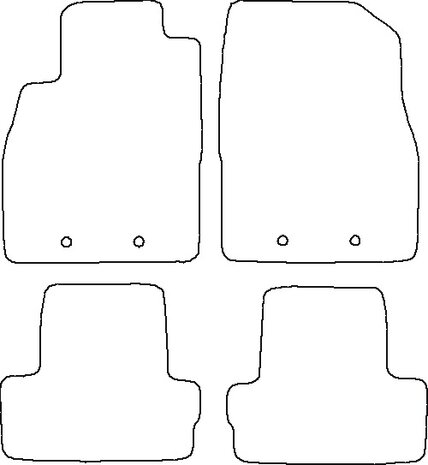 Chevrolet Tacuma '05-'09 Automatten naaldvilt