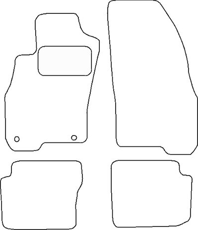 Fiat Panda II '03>)  Automatten naaldvilt