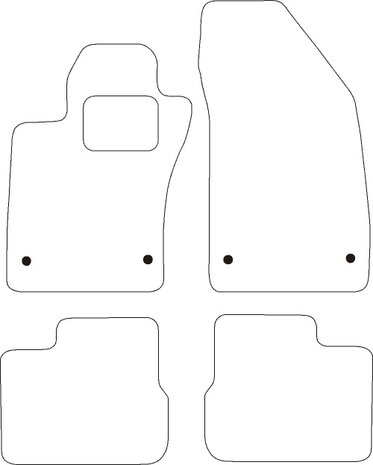 Fiat Qubo '08>)  Automatten velours