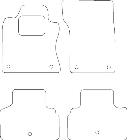 Honda Shuttle Voormat '95-'98) Automatten Naaldvilt 