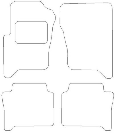 Landrover Freelander '03-'07) Automatten naaldvilt