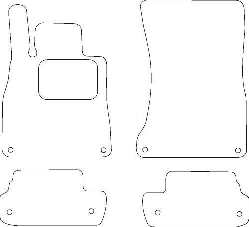 Mercedes Vito '04-14 Automatten naaldvilt stoel/bank