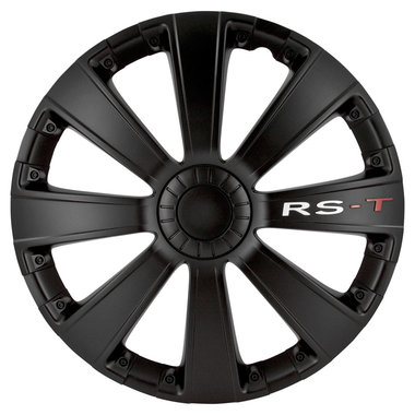 4-Delige Wieldoppenset RS-T 15-inch zwart