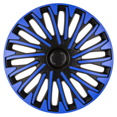 4-Delige Wieldoppenset Soho 13-inch zwart/blauw